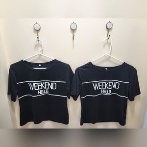 BESTIE BUNDLE! Matching Hello Weekend Shirts!